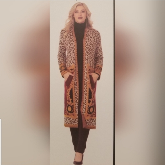 Max Sport Animal Print Gorgeous Cardigan - Picture 12 of 12